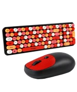 Бездротова клавіатура з мишкою TWolf TF350 Colorful, Black-Red