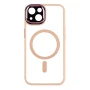 Чехол накладка TPU + PC + Metal Calais with MagSafe для iPhone 13 pink