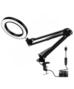 Настольная кольцевая LED Лампа FX308A, Black