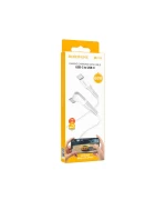 USB Кабель Borofone BX105 Corriente 60W 3A Type-C to Type-C 1m, White