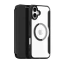 Чехол-книжка Dux Ducis Skin X Pro with MagSafe для iPhone 16 pure black