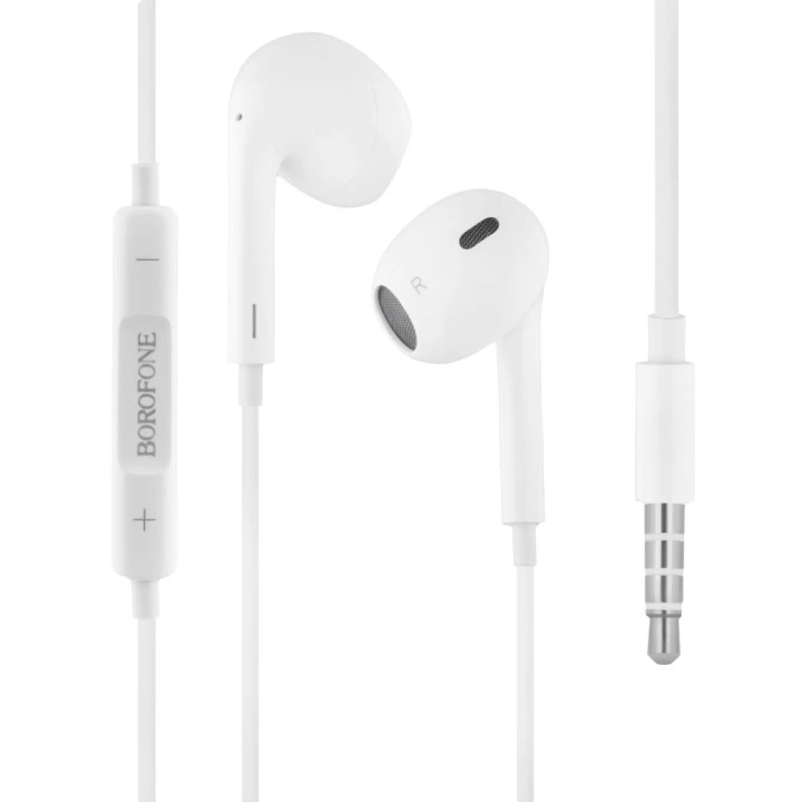 Наушники-гарнитура Borofone BM30 Max 1.2m, White