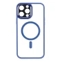 Чехол накладка TPU + PC + Metal Calais with MagSafe для iPhone 15 Pro light blue