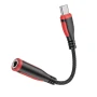 Перехідник Borofone BV17 Type-C Digital to 3.5 Audio converter 12см, Black