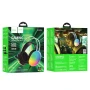 Ігрові дротові навушники Hoco W109 Rich USB 3.5mm з RGB-підсвічуванням 2m, Black