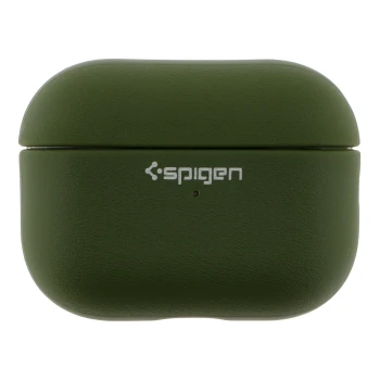 Чехол TPU Spigen Leather Armor для Airpods Pro 3, Pitch Green