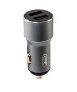 Автомобільний зарядний пристрій XO CC30 Dual USB 2,4A 12W, Gray