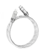 Data-кабель Hoco U113 Solid Silicone  PD20W Type-C to Lightning 1m, Silver