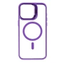 Чехол накладка TPU + PC + Metal Stand Case with MagSafe and Camera Lenses для iPhone 14 purple