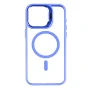 Чехол накладка TPU + PC + Metal Stand Case with MagSafe and Camera Lenses для iPhone 14 purple