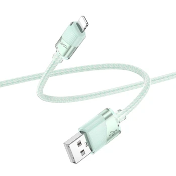 Data-кабель Hoco U132 60W 2.4A Lightning  1.2m, Green