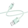 Data-кабель Hoco U132 60W 2.4A Lightning  1.2m, Green