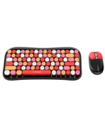 Беспроводная Bluetooth клавиатура с мышкой TWolf TF660, Black