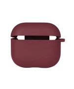 Чехол Silicone Case with microfibra для Airpods 3, Rose red