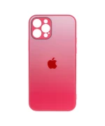 Чехол-накладка TPU Glass Logo Matte Gradient with Frame для Apple Iphone 12 Pro