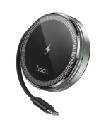 Беспроводное зарядное устройство Hoco CQ18 2-in-1 15W Magnetic (iWatch), Silver