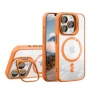 Чехол накладка TPU + PC + Metal Stand Case with MagSafe and Camera Lenses для iPhone 14 purple