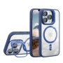 Чехол накладка TPU + PC + Metal Stand Case with MagSafe and Camera Lenses для iPhone 14 purple