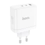 Сетевое Зарядное Устройство Hoco N30 PD65W / QC3.0 1.5A, White