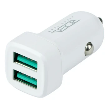 Автомобільний зарядний пристрій Ridea RCC-21112 Grand Micro-USB USB 2.4A 1m, White