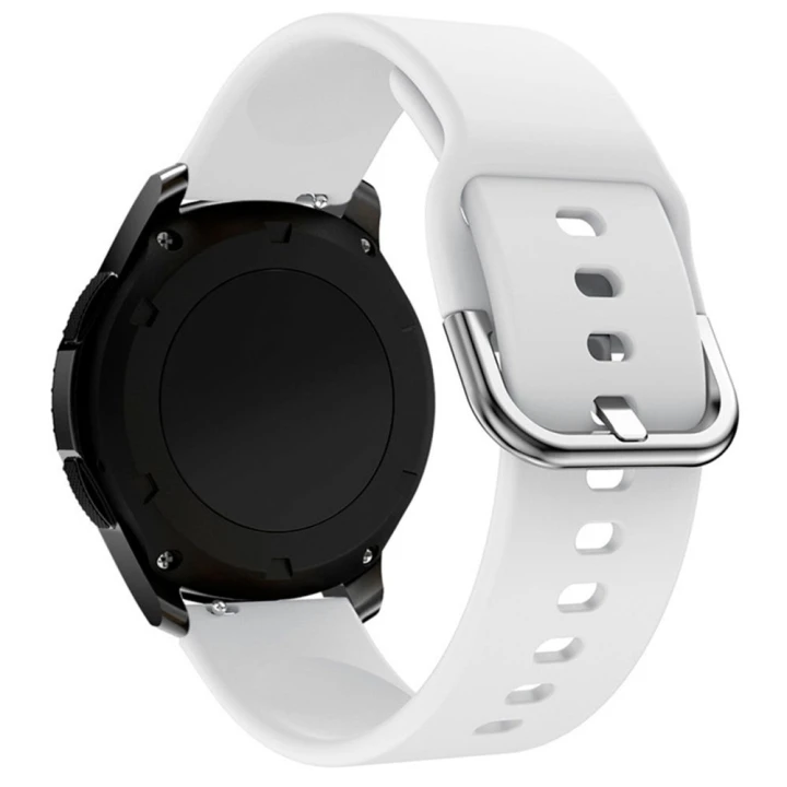 Ремінець Silicone 22mm Original Design для Samsung / Amazfit / Huawei, White