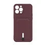 Чехол накладка TPU Colorfull Pocket Card для Apple iPhone 13 Pro Max dark blue