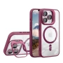 Чехол накладка TPU + PC + Metal Stand Case with MagSafe and Camera Lenses для iPhone 14 purple