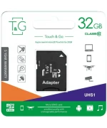 Карта Пам'яті T&G MicroSDHC 32gb UHS-1 10 Class + Adapter, Black