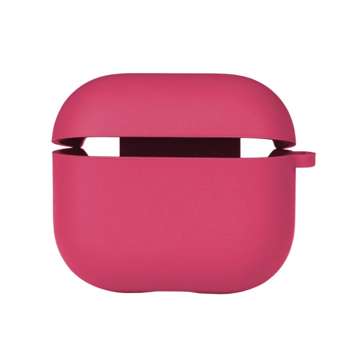 Чохол Silicone Case with microfibra для Airpods 3, Shiny pink
