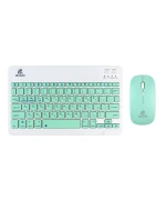 Бездротова Клавіатура та Миша JEQANG JB-350 Bluetooth charging, Green