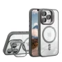 Чехол накладка TPU + PC + Metal Stand Case with MagSafe and Camera Lenses для iPhone 14 purple
