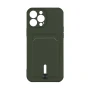 Чехол накладка TPU Colorfull Pocket Card для Apple iPhone 13 Pro Max dark blue