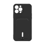 Чехол накладка TPU Colorfull Pocket Card для Apple iPhone 13 Pro Max dark blue
