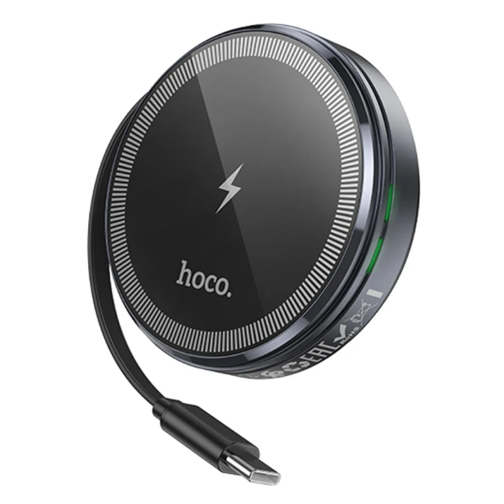 Беспроводное зарядное устройство Hoco CQ18 2-in-1 15W Magnetic (iWatch), Gray