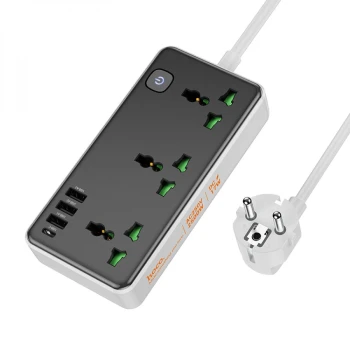 Мережевий Подовжувач Hoco AC7A 1C3A QC3.0 / PD 1.5m, Black