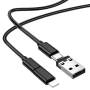 Data-Кабель Borofone BU36 Storage charging із кейсом та змінними адаптерами, Black