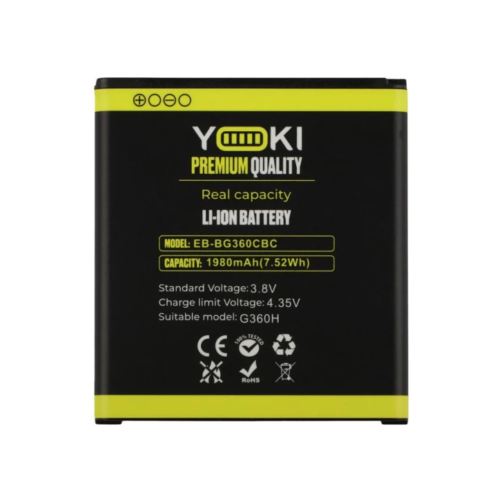 Аккумулятор Yoki EB-BG360CBC для Samsung Galaxy Core Prime 1980mAh