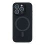 Чехол - накладка Silicone Case Full Camera with Magsafe для iPhone 12 Pro black
