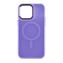 Чехол накладка TPU+PC Color Chrome with Magsafe для Apple iPhone 13 dark blue