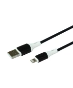 USB кабель Borofone BX79 Silicone Lightning 2.4A 1m., Black