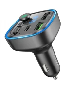 FM-модулятор Borofone BC48 Broad QC3.0 car BT FM transmitter, Black