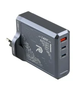 Мережевий Зарядний Пристрій Remax RP-U106 140W 2C+1A GaN, Grey
