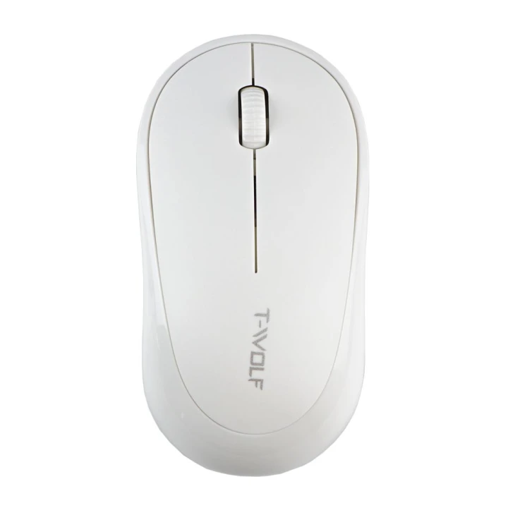 Бездротова Миша Wireless TWolf Q18 1000 DPI, White