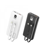 Портативна батарея Power Bank XO PR185 with cable QC22.5W/PD20W 20000 mAh, White