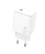 Мережевий Зарядний пристрій Borofone BA77A Insightful Type-C PD / QC 30W, White
