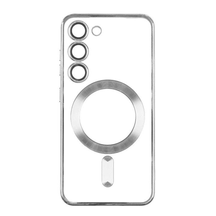 Чехол накладка TPU Metallic Full Camera with Magsafe для Samsung Galaxy S23 Ultra