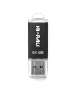 USB флешка Flash Drive Hi-Rali Rocket 64gb, Steel
