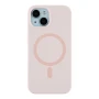 Чохол - накладка Silicone Case with Magsafe для iPhone 15 hot pink