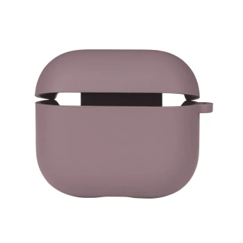Чехол футляр Silicone Case with microfibra для Airpods 3, Blackcurrant