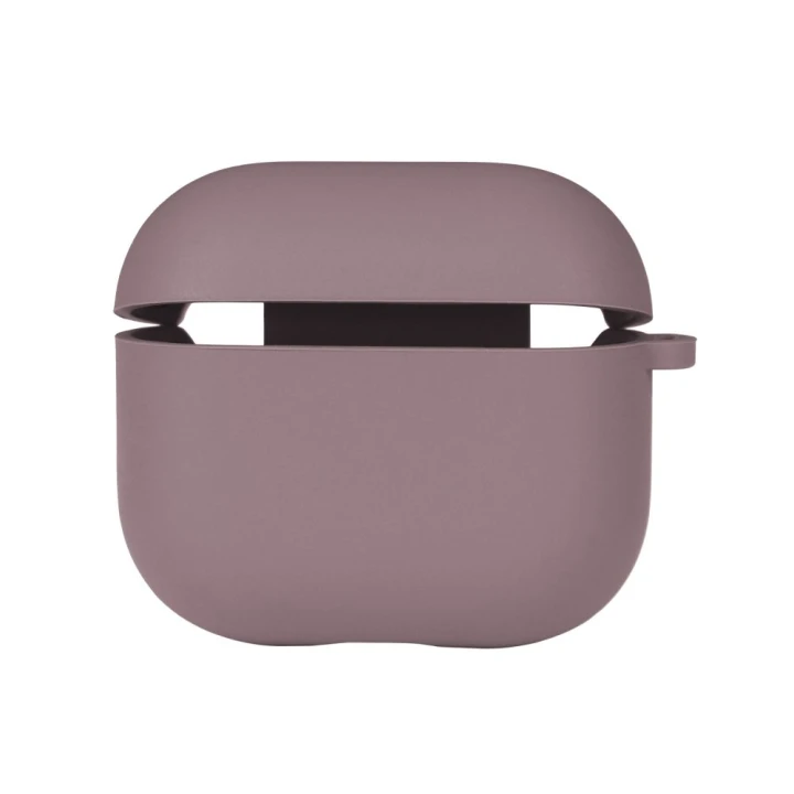 Чехол футляр Silicone Case with microfibra для Airpods 3, Blackcurrant